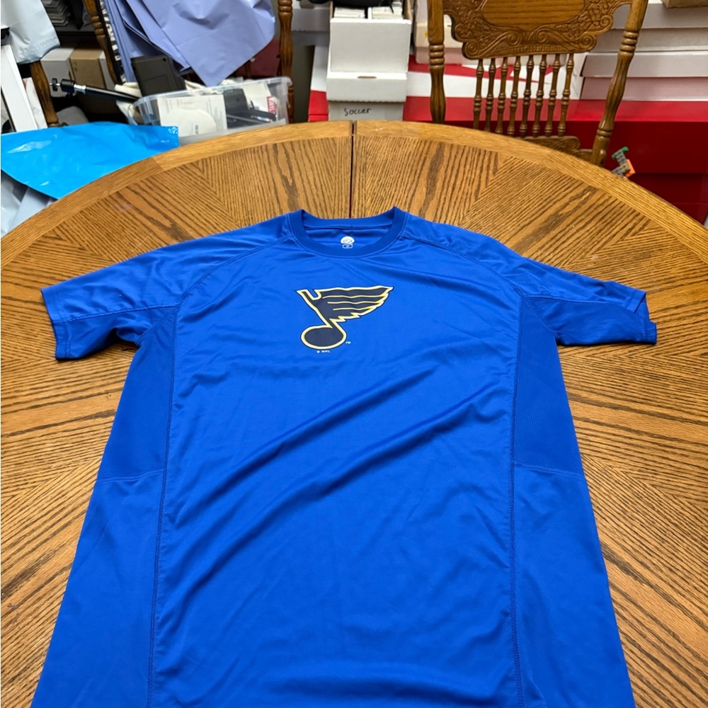 NHL Blue St Louis Blues Performance Short Sleeve Men's Tee